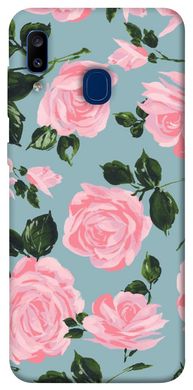 Чехол для Samsung Galaxy A20 / A30 PandaPrint Розовый принт цветы