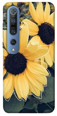 Чохол для Xiaomi Mi 10 / Mi 10 Pro PandaPrint Два соняшнику квіти