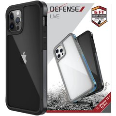 Чохол Defense Live Series для Apple iPhone 12 Pro / 12 (6.1 "") Чорний / Black