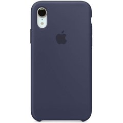 Чехол для Apple iPhone XR (6.1"") Silicone Case Темный Синий / Midnight Blue