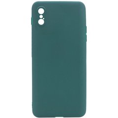 Силиконовый чехол Candy Full Camera для Apple iPhone XS Max (6.5"") Зеленый / Forest green