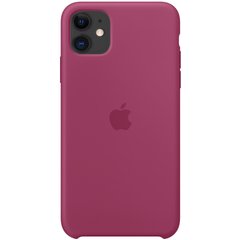 Чехол silicone case for iPhone 11 Pomegranate / бардовый