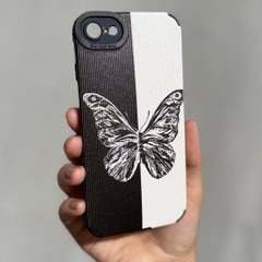 Чехол для iPhone 7 / 8 / SE 2020 Rubbed Print Silicone Butterfly 2