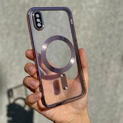 Чохол для iPhone X / XS Shining Case with Magsafe + скло на камеру Pink