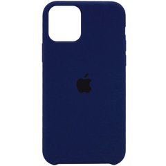 Чехол silicone case for iPhone 11 Pro Max (6.5") (Темно-синий / Midnight blue)