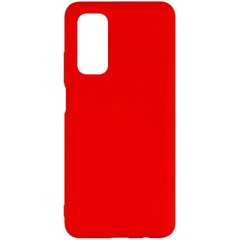 Чехол для Xiaomi Mi 10T / Mi 10T Pro Silicone Full (Красный / Red) с закрытым низом и микрофиброй без лого