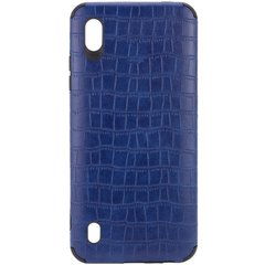 Шкіряна накладка Epic Vivi Crocodile series для Samsung Galaxy A01 (Синій)