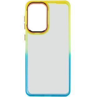 Чехол TPU+PC Fresh sip series для Samsung Galaxy A53 5G Бирюзовый / Оранжевый