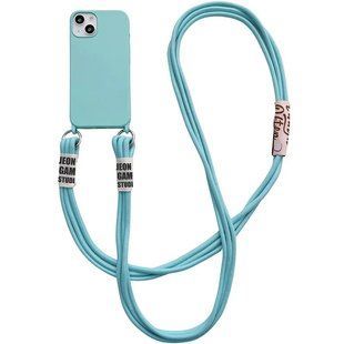 Чехол TPU two straps California для Apple iPhone 12 Pro Max (6.7") Бирюзовый / Marine Green