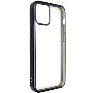 Прозорий силіконовий чохол глянсове окантування Full Camera для Apple iPhone 13 (6.1"") Чорний