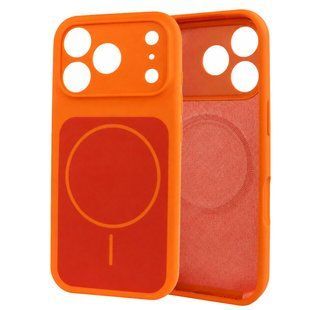 Чехол для iPhone 17 Pro Max / 18 Pro Max Dual Tone Silicone MagSafe Case &ndash; Bright Orange