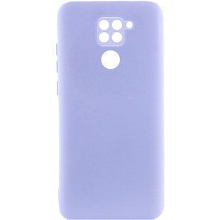 Чехол для Xiaomi Redmi Note 9 / Redmi 10X Silicone Full camera закрытый низ + защита камеры Сиреневый / Dasheen