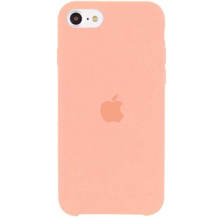 Чохол Silicone Case (AA) Для Apple iPhone SE (2020) (Рожевий / Light Flamingo)