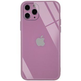 TPU+Glass чехол GLOSSY Logo Full camera (opp) для Apple iPhone 11 Pro Max (6.5") (Лиловый / Lilac Pride)