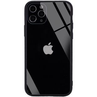 TPU+Glass чохол GLOSSY Logo Full camera (opp) для Apple iPhone 11 Pro (5.8") (Чорний)