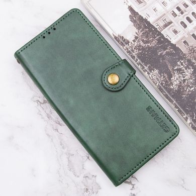 Кожаный чехол книжка GETMAN Gallant (PU) для Samsung Galaxy S24 (Зеленый)