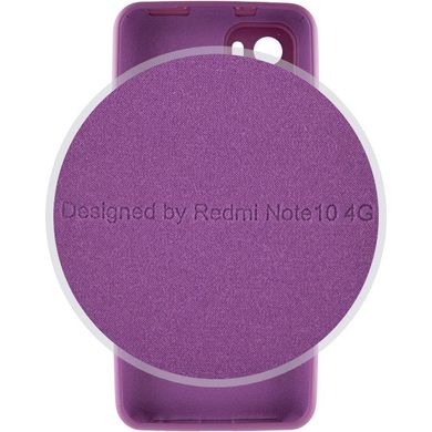 Чехол Silicone Cover Full Camera (AA) для Xiaomi Redmi Note 10 / Note 10s Фиолетовый / Grape