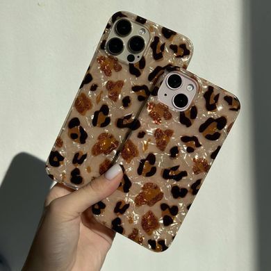 Леопардовый чехол для iPhone 13 Leopard Gold