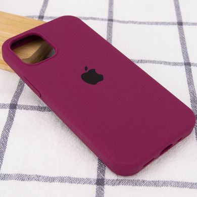 Чехол Silicone Case Full Protective (AA) для Apple iPhone 12 mini (5.4") (Бордовый / Maroon)