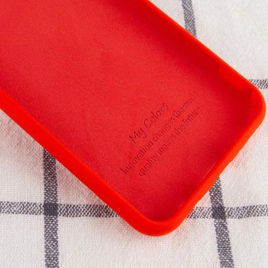 Чехол для Xiaomi Mi 10T / Mi 10T Pro Silicone Full (Красный / Red) с закрытым низом и микрофиброй без лого