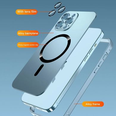 Металлический чехол для Iphone 12/12 Pro Premium Metal Case Silver