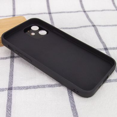 TPU+Glass чехол GLOSSY Logo Full camera для Apple iPhone 12 mini (5.4") (Черный)