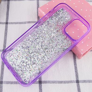 TPU+PC чехол Sparkle (glitter) для Apple iPhone 12 mini (5.4") (Фиолетовый)