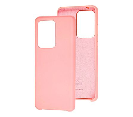 Чехол для Samsung Galaxy S20 Ultra (G988) Silky Soft Touch "светло-розовый"