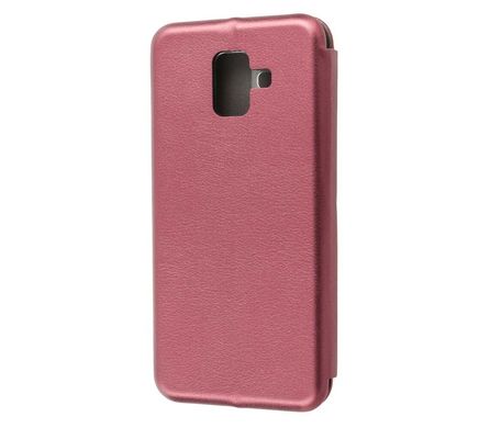 Чехол книжка Premium для Samsung Galaxy A6 2018 (A600) бордовый