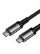 Кабель USB Baseus Cafule Type-C to Type-C PD3.1 60W (1.0m) черно серый, Черный