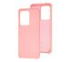 Чохол для Samsung Galaxy S20 Ultra (G988) Silky Soft Touch "світло-рожевий"