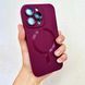Чехол для iPhone 13 Matte Silicone Sapphire with MagSafe + стекло на камеру Rose red