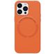 Чохол для iPhone 12 / 12 Pro New Leather Case With Magsafe Orange