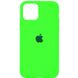 Чохол для Apple iPhone 11 Pro Max Silicone Full / закритий низ / Салатовий / Neon Green