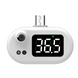 Термометр беcконтактний для тіла K8 білий з підключенням в телефон Type-c
