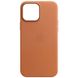 Кожаный чехол Leather Case (AA) with MagSafe для Apple iPhone 14 Pro (6.1") Коричневый / Coppe