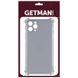 TPU чехол GETMAN Ease logo усиленные углы для Apple iPhone 14 Pro (6.1") Серый (прозрачный)