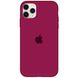 Чехол для Apple iPhone 11 Pro (5.8") Silicone Full / закрытый низ (Бордовый / Maroon)