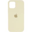 Чехол для Apple iPhone 12 Pro Silicone Full / закрытый низ (Бежевый / Creamy)