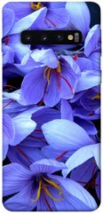 Чехол для Samsung Galaxy S10 PandaPrint Фиолетовый сад цветы