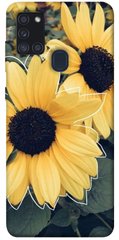 Чохол для Samsung Galaxy A21s PandaPrint Два соняшнику квіти