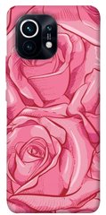 Чехол для Xiaomi Mi 11 PandaPrint Розы карандашом цветы