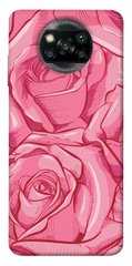Чехол для Xiaomi Poco X3 NFC PandaPrint Розы карандашом цветы
