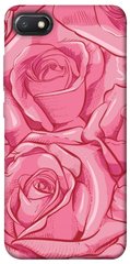 Чехол для Xiaomi Redmi 6A PandaPrint Розы карандашом цветы