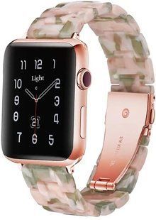 Ремінець Resin Band для Аpple Watch 38/40/41 mm Pink/Green