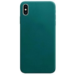 Силіконовий чохол Candy для Apple iPhone X / XS (5.8 "") Зелений / Forest green