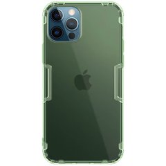 TPU чохол Nillkin Nature Series для Apple iPhone 12 Pro / 12 (6.1 "") Темно-зелений (прозорий)