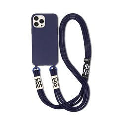 Чехол для iPhone 13 Crossbody Case + ремешок Dark Blue
