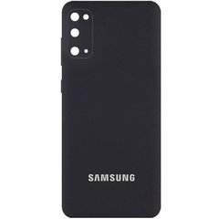 Чохол для Samsung Galaxy S20 FE Silicone Full camera закритий низ + захист камери Чорний / Black