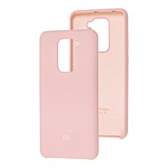 Чехол Silicone для Xiaomi Redmi Note 9 Premium pink sand